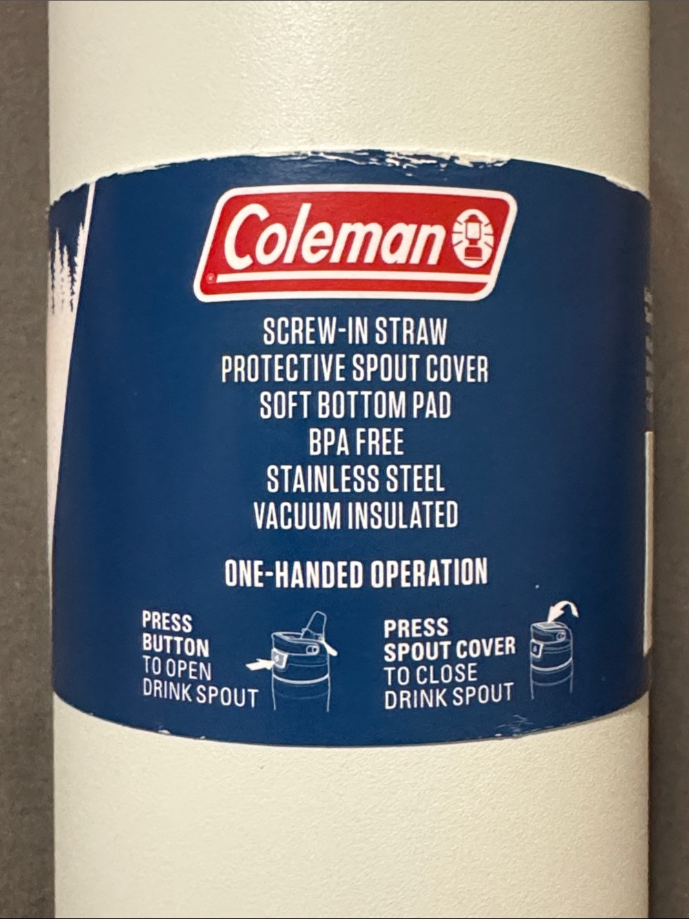 Coleman FreeFlow AUTOSEAL 24 oz Stainless Steel Water Bottle NWT - Picture 8 of 8